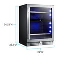 thumbnail image 2 of Avanti ELITE Series Beverage Center, 125 Can Capacity, in Stainless Steel (ARFSE55R3S), 2 of 4