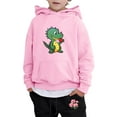 thumbnail image 4 of LUOGENLI Boys Suits Size 12 Slim Fit Kids Hoodie Sweatshirt And Sweatpants Valentine'S Day Cartoon Dinosaur Flowers Prints Pullover Hoodie Set Tracksuit 2 Piece Outfits 8-10 Years, 4 of 4
