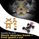 thumbnail image 4 of Vogacara Parachoques delantero Control remoto Coche Controlado Vehículo Simulación Amortiguador Repuestos Reemplazo para WLtoys púrpura Kits de construcción modelo dorado Vogacara FN001453-03, 4 of 6