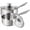 1 QT + 2 QT, variant on 1.5 Quart Saucepan with Steamer, Stainless Steel Saucepan with Lid, Triply Bottom Induction Compatible, Multipurpose Sauce Pot, Dishwasher Safe
