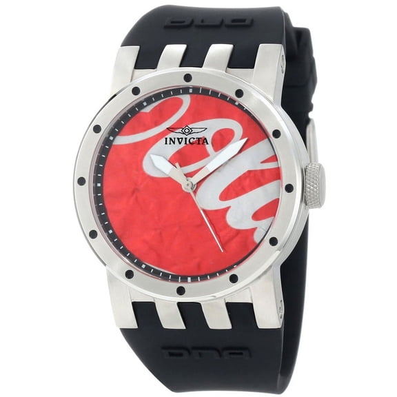 Invicta Women's 10437 DNA Recycled Art Quartz SS Case Silicone Strap Watch