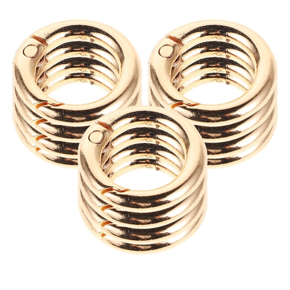 YUYUETIME Golden Alloy Carabiner Clips, Versatile and Durable, Easy Attachment, Decorative Use 16Pcs