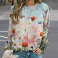 thumbnail image 2 of Watercolor Wildflowers Mom Sweatshirt For Women Long Sleeve Pullover, 2 of 7