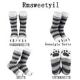 thumbnail image 2 of 6 Pairs Warm Fluffy Socks Women, Coral Fleece Soft Fluffy Winter Socks Cuddly Socks with Cat Claw Design, Home Socks for Women Girls, 2 of 5