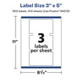 thumbnail image 6 of Avery 3" x 5" Waterproof Rectangle Labels, 300 Labels, 6 of 10