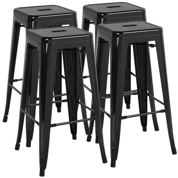 high bar stools with back