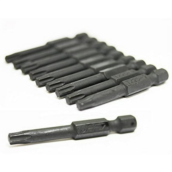 UFFY - 2" Torx 25 (T25) / Star Power Impact Bit 10 pack 1/4 Hex