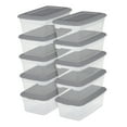 thumbnail image 3 of Sterilite 6 Qt. Storage Box Plastic, Titanium, Set of 40, 3 of 9