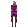 thumbnail image 2 of Women Party Costume Skull Print Long Sleeve Jumpsuit Outfit Overall Stretch Jumpsuit Rompers Playsuit, 2 of 5