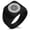 Black, variant on Stainless Steel Sakakibara Samurai Crest Geometric Pattern Biker Style Polished Ring