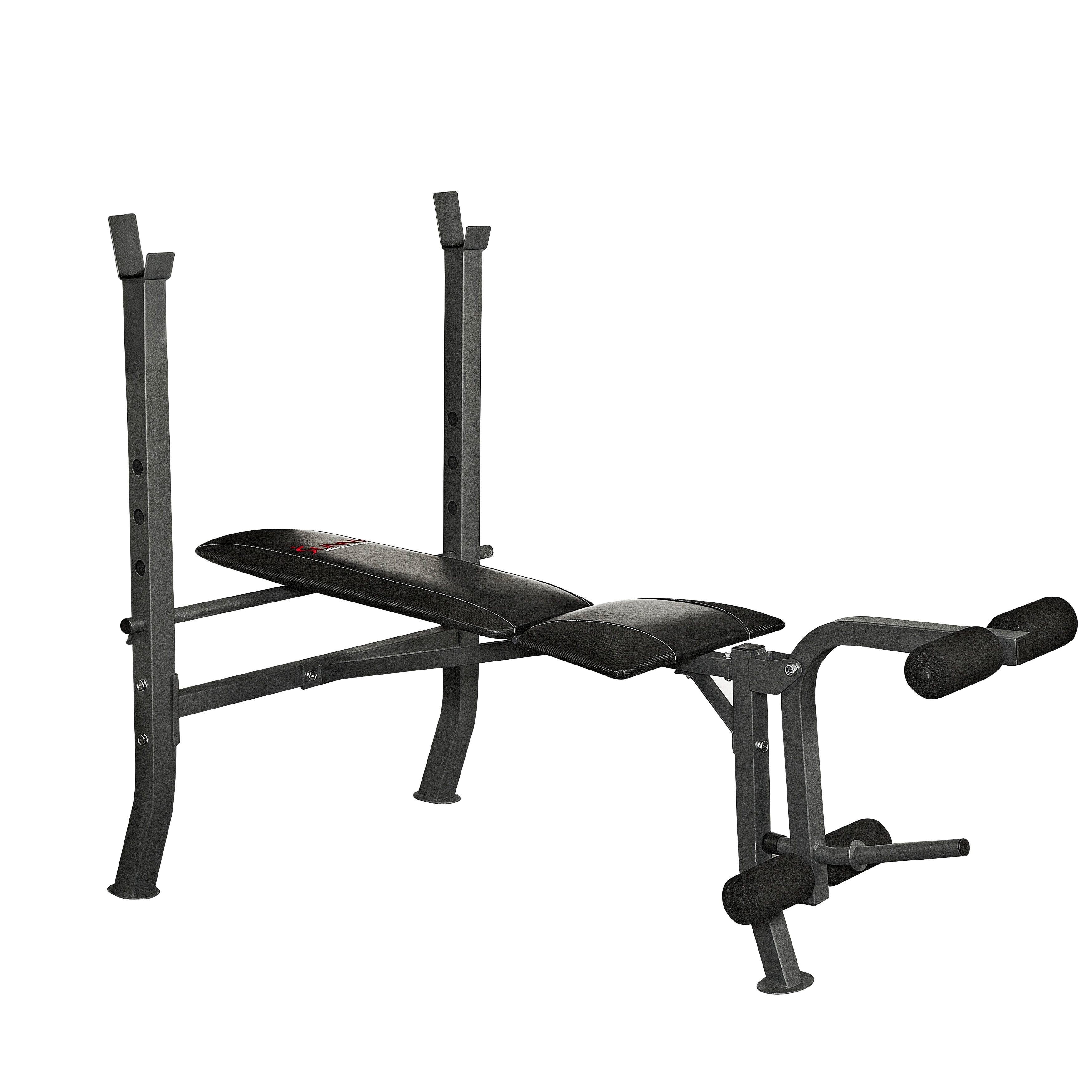 Sunny Health Fitness Adjustable Weight Bench With Decline Flat