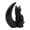 Black 1, variant on FENGGHAO Halloween Ghost Decor Figurine With Witch Hat Moon Pumpkin Design, Cute Halloween Decorations For Tabletop Mantel Shelf Desk Display, Festive Seasonal Ornament For Home