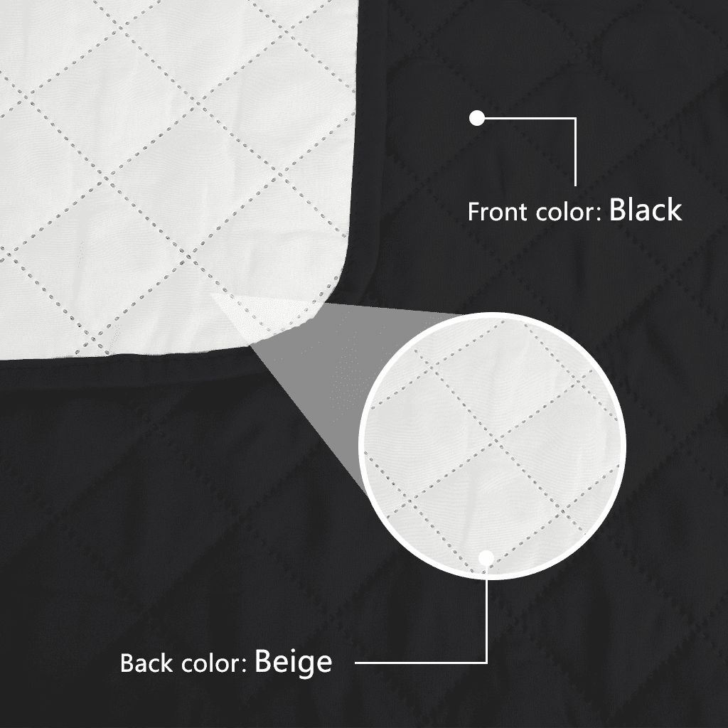 NEWEEN 100% Waterproof Sofa Cover Machine Washable Reversible Couch Cover Non Slip Furniture Protector Slipcover for Dogs, Children, Pets, Chair Size, Black