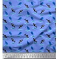 thumbnail image 1 of Soimoi Cotton Duck Fabric Waves,Whale & Dolphin Ocean Print Fabric by Yard 56 Inch Wide, 1 of 1