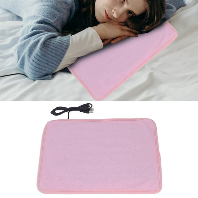 Electric Heating Pads, Comfortable Automatic Timing Folding Hot Heated Pad Keep Warm for Neck Pink