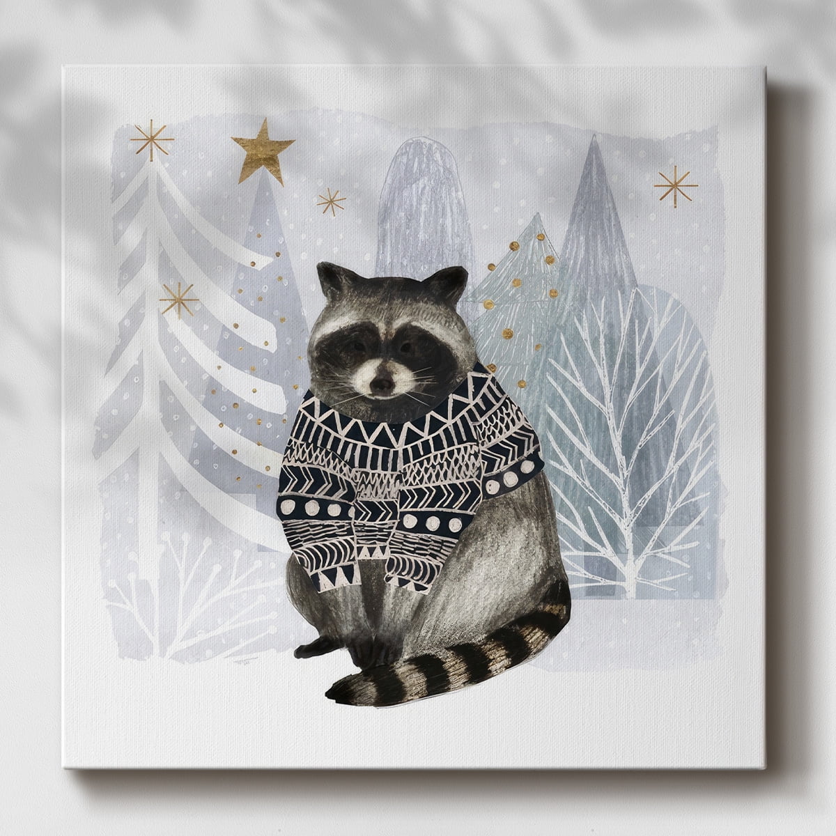 Cozy Woodland Animal IV- Gallery Wrapped Canvas
