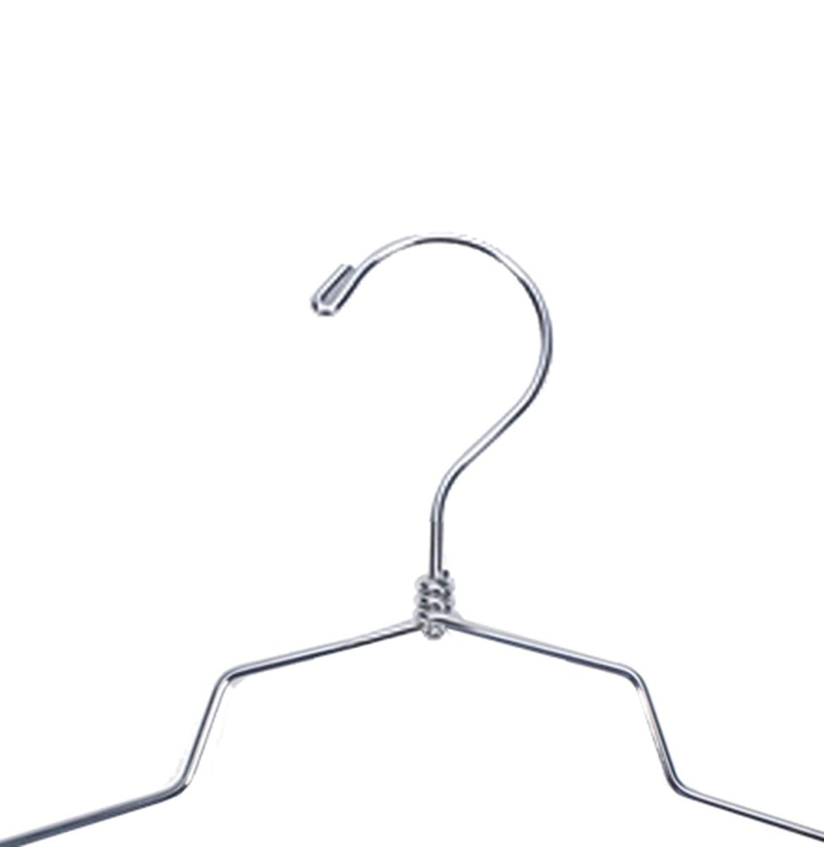 NAHANCO #SLD-18 18" Chrome Plated Metal Shirt/Dress hangers (Pack of 100)
