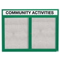 thumbnail image 3 of Aarco Products DCC3648RHIG 48 in. W x 36 in. H Illuminated Enclosed Bulletin Board - Green, 3 of 3