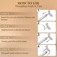 thumbnail image 3 of Limerencia Titanium Threadless Stud Earrings Flat Back Tiny CZ Small Nose Helix Cartilage Tragus Conch Labret Medusa Monroe Piercing Jewelry for Women Men, 3 of 12