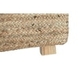 thumbnail image 4 of Biscayne Natural 30-Inch Woven Jute and Solid Wood Square Coffee Table, 4 of 6