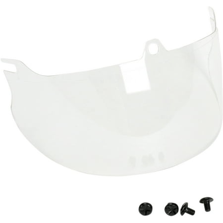 Light Smoke Helmet Shield - Z1R Universal Half-Helmet Face Shields Smoke 0131-0061