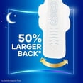 thumbnail image 4 of Always Infinity FlexFoam Overnight Pads with Wings Unscented Size 4 (64 Count), 4 of 6