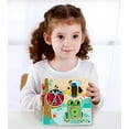 thumbnail image 3 of TOOKYLAND Wooden Busy Board - Activity Board, Preschool Learning Sensory Toy for Kids 3 Years Old +, 3 of 9