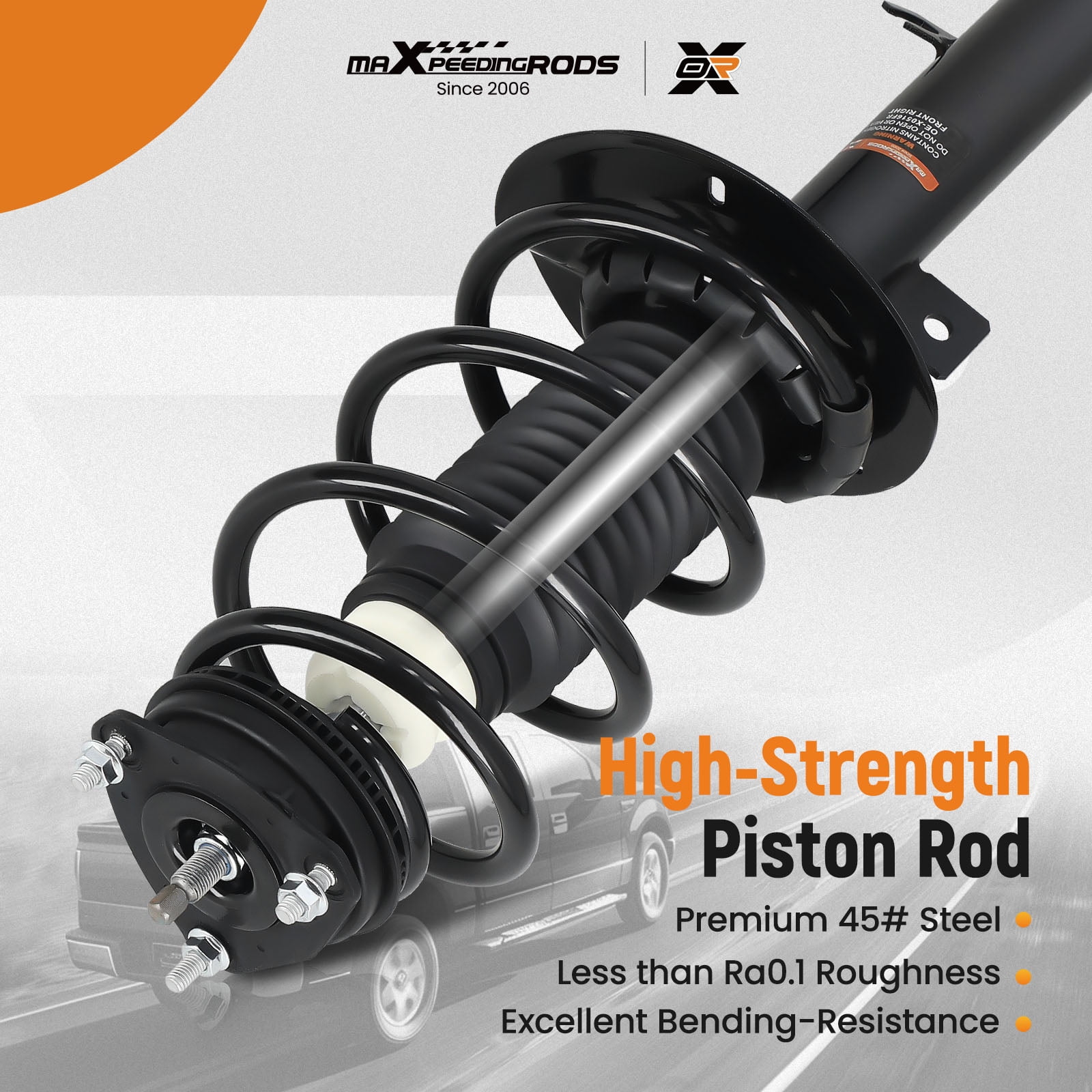 maXpeedingrods 2Pc Front Struts for Ford Focus 2008-2011, 272257 272258 Shock Absorber Complete Struts Coil Springs Assembly