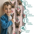 thumbnail image 3 of Blackout Kids Curtains,German Shepherd and Flowers Childrens Insulated Curtains Set Of 2,Bedroom Essentials,Toddler Room Decor 52x63in(132x160cm), 3 of 4