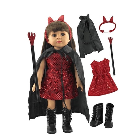 Little Devil Halloween Costume Outfit for 18inch Dolls | American Fashion World price history on PriceWatchPro