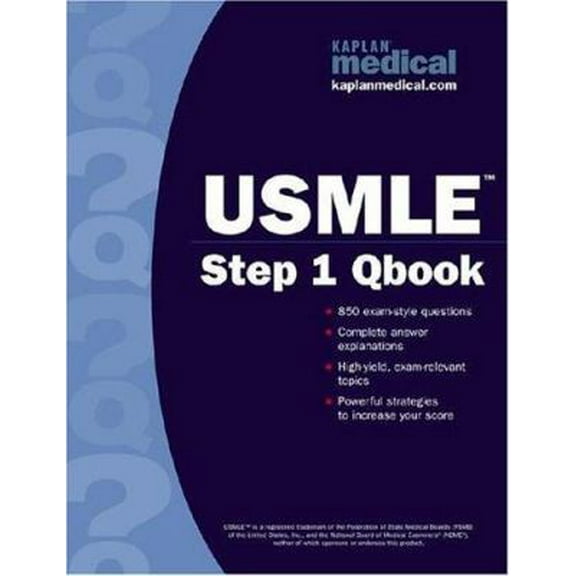 Pre-Owned Kaplan Medical: USMLE Step 1 Qbook, 1st Edition (Paperback) 0743262387 9780743262385