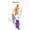 WDS-Caijianbian-001, variant on Colorful Gradient Spiral Shape Capiz Shells Windchime,Shell Wind Chimes for Outside,Coastal Wind Chimes for Indoor/Outdoors,Seashell Wind Chimes, Decor for Balconies,Garden,Yard
