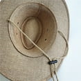 thumbnail image 6 of IDALL Straw Hat Sun Hat Men's Summer Sun Hat Panama Hat Men's Hat Beach Sun Hat Sun Jazz Hat British Top Hat Sun Hat Summer Hat Beach Hat Hats for Women Khaki One Size, 6 of 6