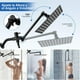 thumbnail image 2 of Regaderas para Baño con Brazo Extensible, 10" Cabeza de Ducha con Shower Head de Mano, [No Requiere Perforación], Regadera de Telefono para Baño de Alta Presion, con Accesorios (Negro), 2 of 7