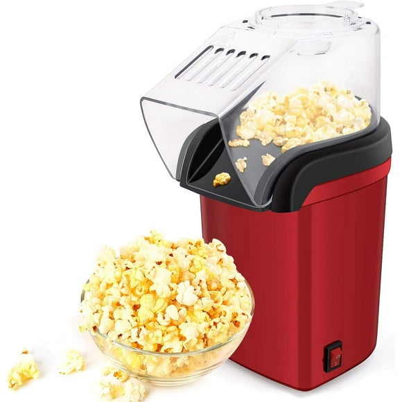 Hot Air Popper, Electric Popcorn Maker Machine with 1200W, No oil needed, Healthy and Delicious Snack for Kids, Adults. Great for Holding Parties in Home and Watching Movies with Family