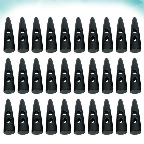 SOPOTUTU 30pcs of Wood Buttons for Cardigans Black Decorative Buttons for Sewing Projects