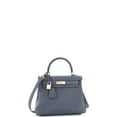 thumbnail image 3 of Pre-Owned Hermes Kelly Handbag Grey Togo with Permabrass Hardware 25 By Rebag, 3 of 8