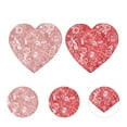 thumbnail image 3 of GOOHOCHY 2 uds mantel individual en forma de corazón estera de rosas romántica estera de mesa para el hogar decoración de mesa, 3 of 7
