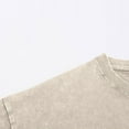 thumbnail image 5 of Mens Oversize Cotton T-Shirts Summer Casual Solid Color T Shirt Loose Fit Baggy Crewneck Tees, 5 of 7