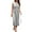 Grey, variant on Sngxgn Women's Summer Bodycon Casual Midi Sleeveless Hollow Out Knit Side Slit Striped Long Tank Dress(Grey,S)