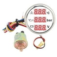 thumbnail image 2 of 3 in 1 Instrument Sensor Kit, Engine Coolant Temperature Oil Pressure Meter 12V Volt Gauge for Car Boat 52mm Digital Safe Alert, 2 of 7