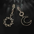 thumbnail image 4 of PPgejGEK Earrings for Women Fashion Women Star Sun Moon Hollow Earrings Metal Alloy Vintage Geometr Sales, 4 of 6