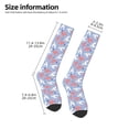 thumbnail image 5 of Haiem Cartoon Poodle Dog Socks, Funny Novelty Crazy Design Cotton Socks Sports Socks Knee High Socks For Men, Women,1Pairs - Gift For Working Friends, 5 of 9
