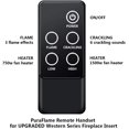 PuraFlame Western Electric Fireplace Insert with Fire Crackling Sound