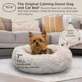 thumbnail image 5 of Best Friends by Sheri The Original Calming Donut Dog Bed for Extra-Small Dogs up to 10 lbs, Lux Faux Fur, Oyster, 18" x 18", 5 of 7