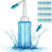 KTS Pot Nose Cleaner Kit, 300ml Sinus Rinse Bottle Blue