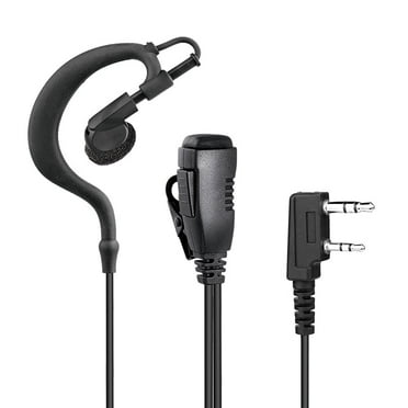 R SPIDER WIRELESS Two Way Radio Earpiece with PTT Compatible with Kenwood 2.5mm 3.5mm 2-Pin Walkie Talkie Headsets Single Wire Mic Headphone