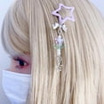 thumbnail image 4 of Yokua Cute 90s Aesthetic Metal Star Hairpin for Woman Cute Bangs Ponytail Hair Clip, 4 of 12