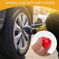 thumbnail image 3 of 20 Pcs Wheel Lug Nut Bolt with Clip Rims Tire Nut Screws Dust Cap Cover Nut Protection Plastic Red 21mm, 3 of 7