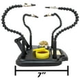 thumbnail image 4 of Multifunctional Helping Hands with Flexible Gooseneck Metal Arms, Heavy Duty Base with Solder Spool Holder Dispenser, Includes Brass Wire Tip Cleaning Sponge and Soldering Flux, 4 of 8